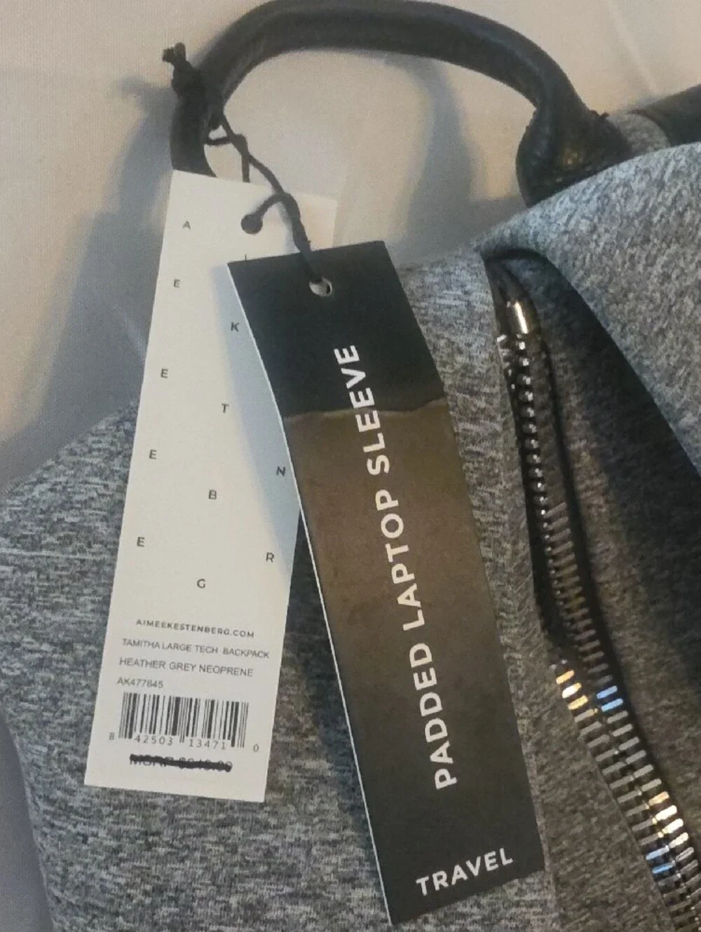 Aimee Kestenberg Gray  Sling Backpack with Front Zip